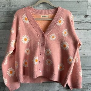 Beautiful pink Floral Cardigan!